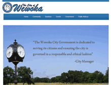 Tablet Screenshot of cityofwewoka.com